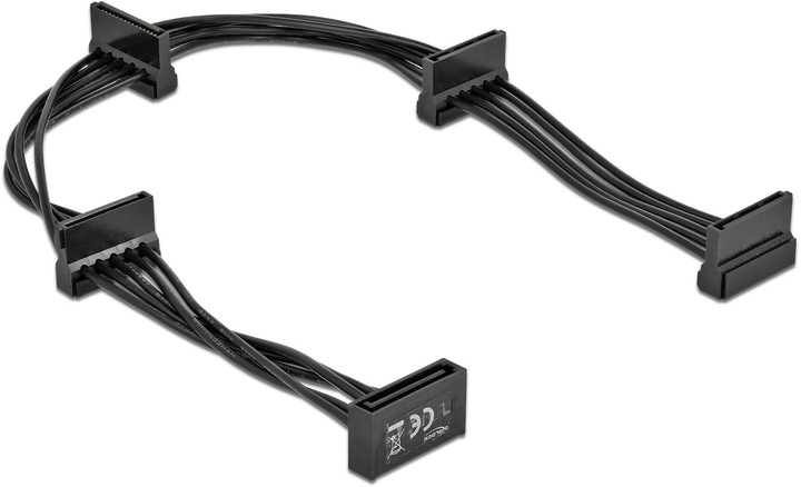 Immagine prodotto Delock Cavo di alimentazione SATA 15 Pin maschio > 4 x SATA 15 Pin femmina 40 cm nero