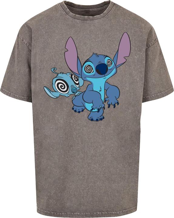 Absolute Cult Lilo And Stitch - Hypnotized Acid Washed Oversize Tee - 115317 (XXL)