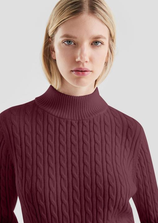 Produktbild s.Oliver Strickpullover Pullover mit Zopfmuster (S)