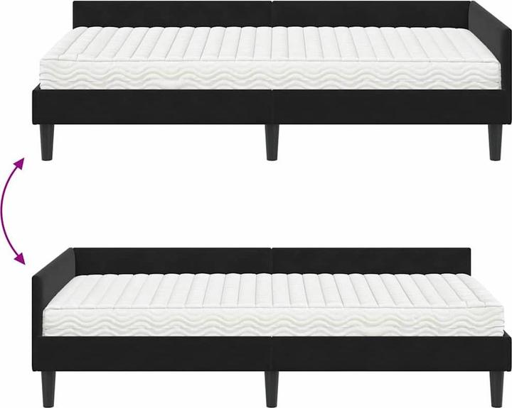 Image du produit vidaXL Samtbett (100 x 200 cm)