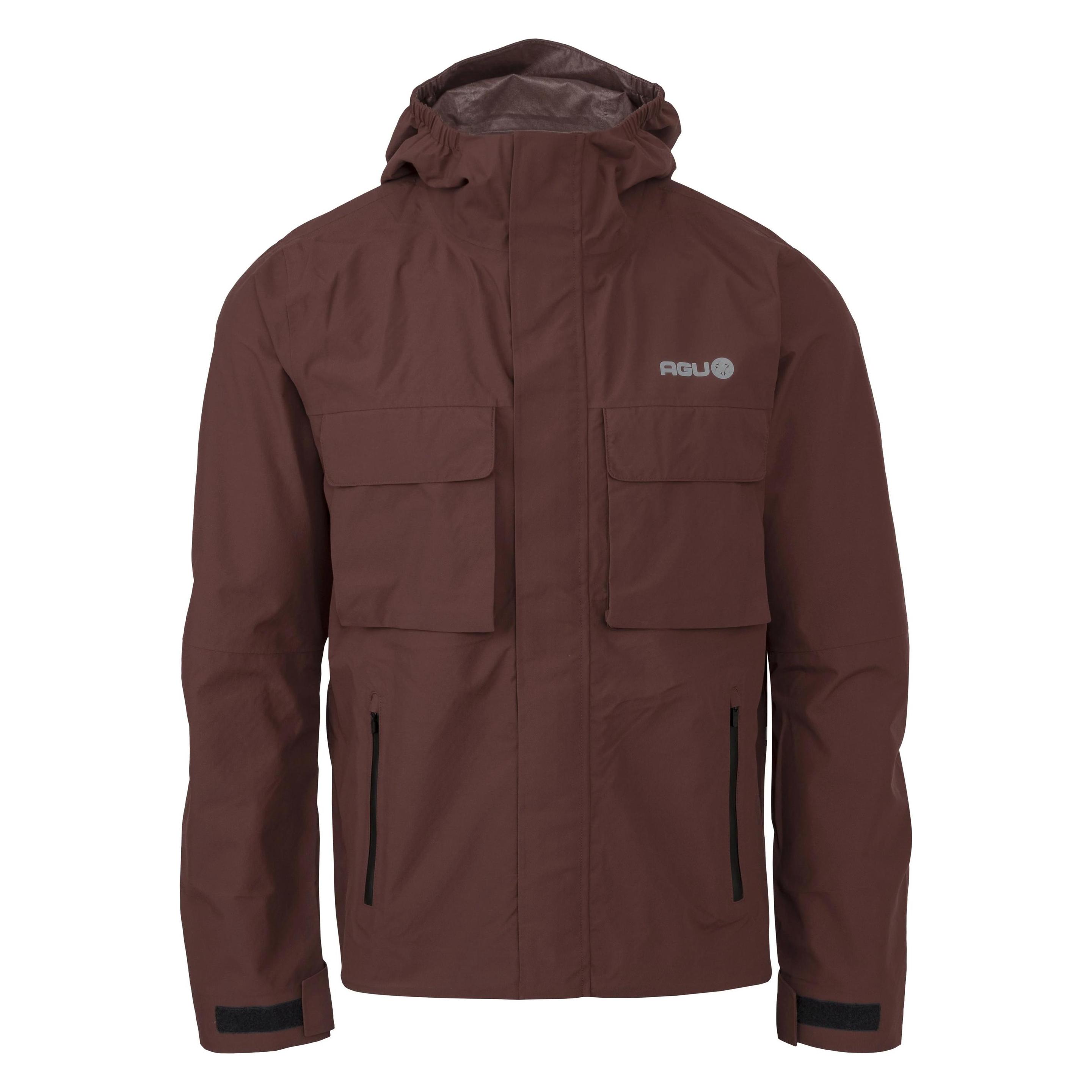 Agu, Velojacke, City Cruiser Rain Jacket Urban Outdoor (M), Braun, M