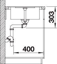 Image du produit Blanco METRA 45 S-F (77 cm, 49 cm)