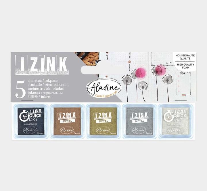 Produktbild I Am Creative Stempelkissen Metallic, 5er Set