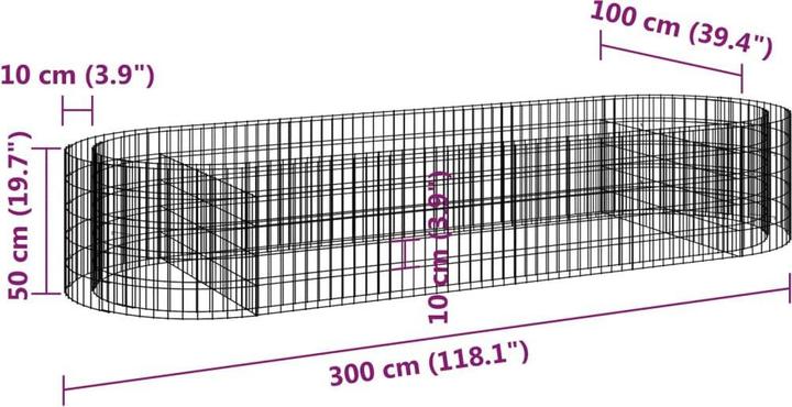 Produktbild vidaXL Gabionen-Hochbeet