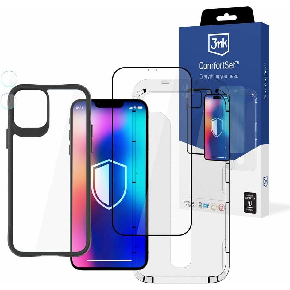 Thumbnail - 3MK Comfort Set 4in1 iPhone 11 / Xr 6.1" Zestaw akcesoriów ochronnych 4w1 (1 Stück, Apple iPhone 11), Smartphone Schutzf...