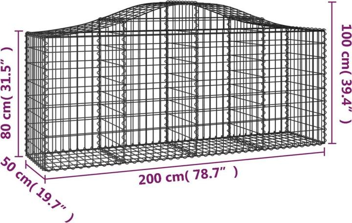 Produktbild vidaXL Gabionenkorb