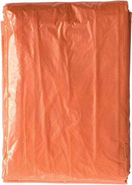 Korntex Wegwerp kinderregenponcho oranje (Eén maat voor iedereen)