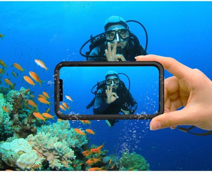 Produktbild Tech Technologija apsaugota DĖKLAS technologija apsaugota ekrano dėžutė IP68 Apple iPhone 14 Juodas (Apple iPhone 14)