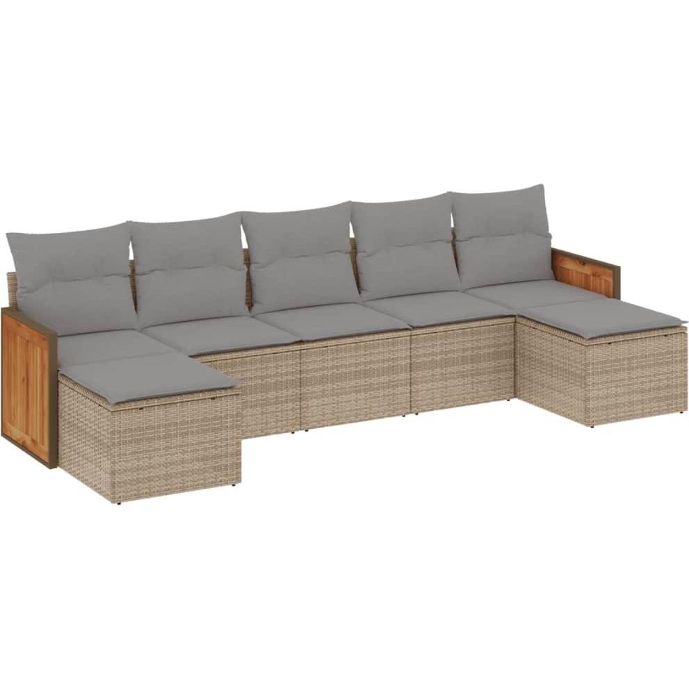 VidaXL, Gartenlounge, 10-tlg. Garten-Lounge-Set mit Kissen