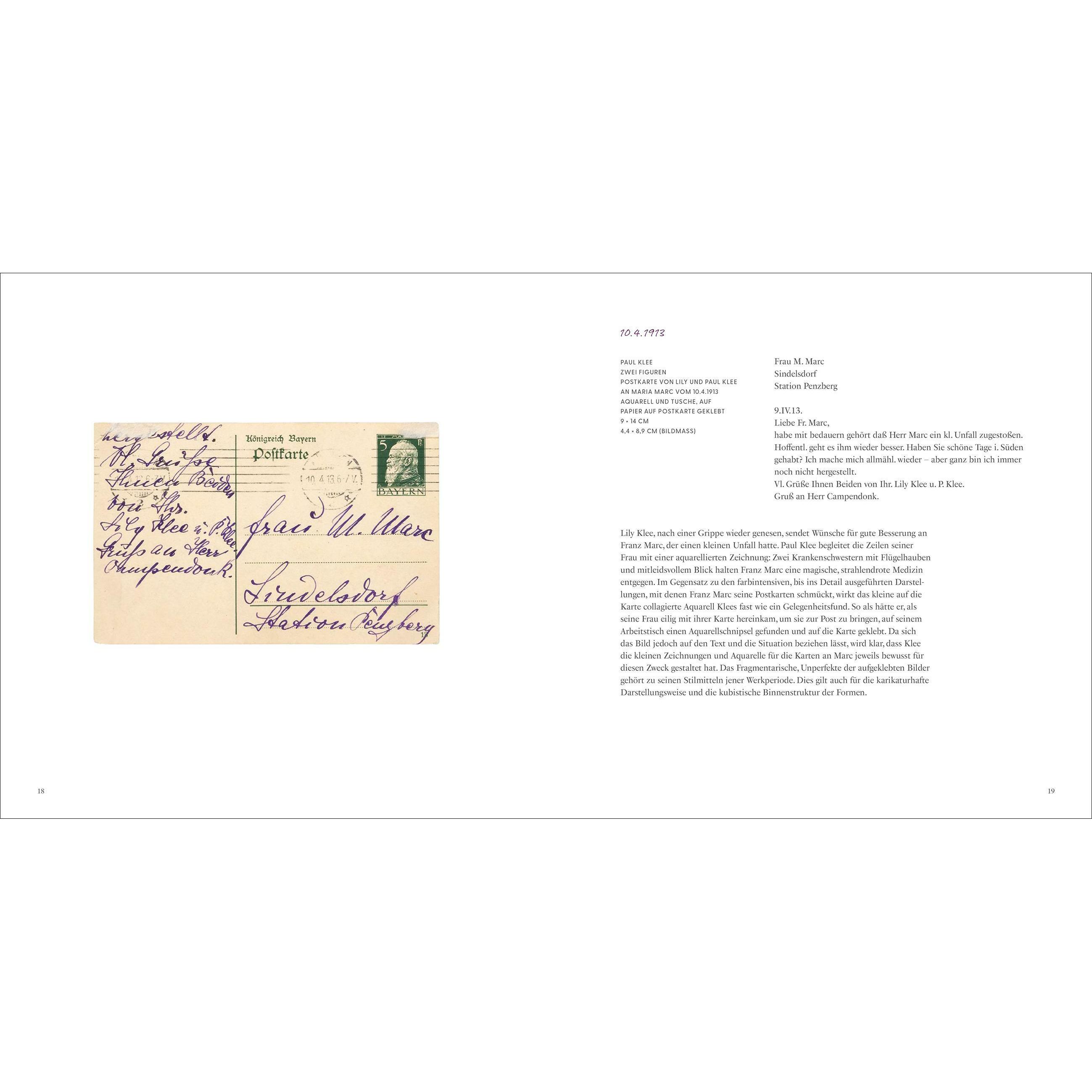 Thumbnail - Franz Marc: Bunte Grüsse an Paul Klee, Sachbücher von Franz Marc Museumsgesellschaft