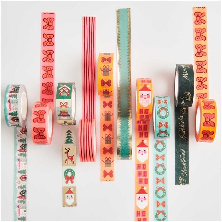 Actual product image Rico Design Tape Lines,Neon Pink/Red.302005