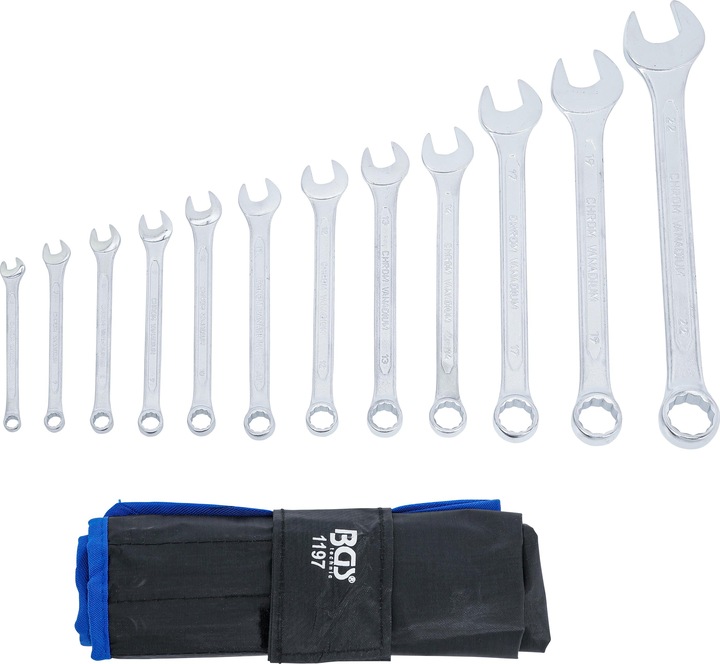 Actual product image BGS Combination spanner set (22 mm, 8 mm, 10 mm, 14 mm, 21 mm, 18 mm, 11 mm, 7 mm, 12 mm, 19 mm, 17 mm, 20 mm, 15 mm, 13 mm, 6 mm, 9 mm, 16 mm)