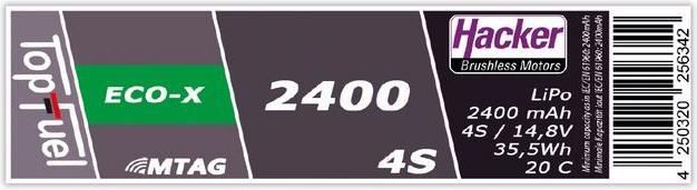 Actual product image Hacker TopFuel (14.80 V, 2400 mAh)