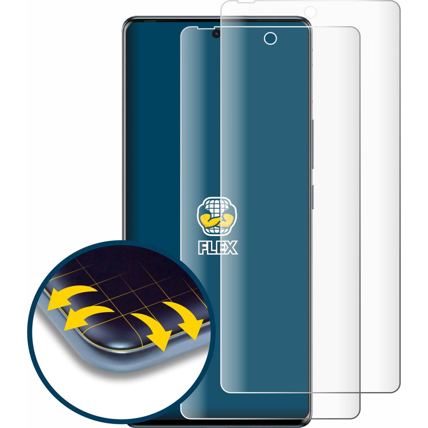 Thumbnail - BROTECT Full-Cover Displayschutz (2 Stück, Tecno Spark 20 Pro), Smartphone Schutzfolie, Transparent