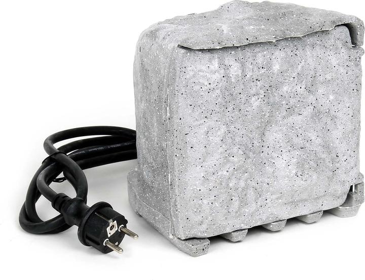 Produktbild Wiltec Gartensteckdose 4fach Steinoptik Aussensteckdose Sensor IP44 Steckdosenstein