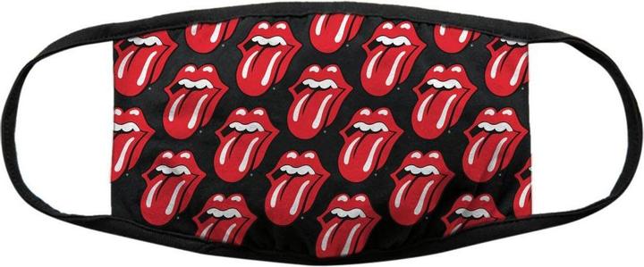 Actual product image The Rolling Stones Unisex Adult Tongue Repeat Face Mask