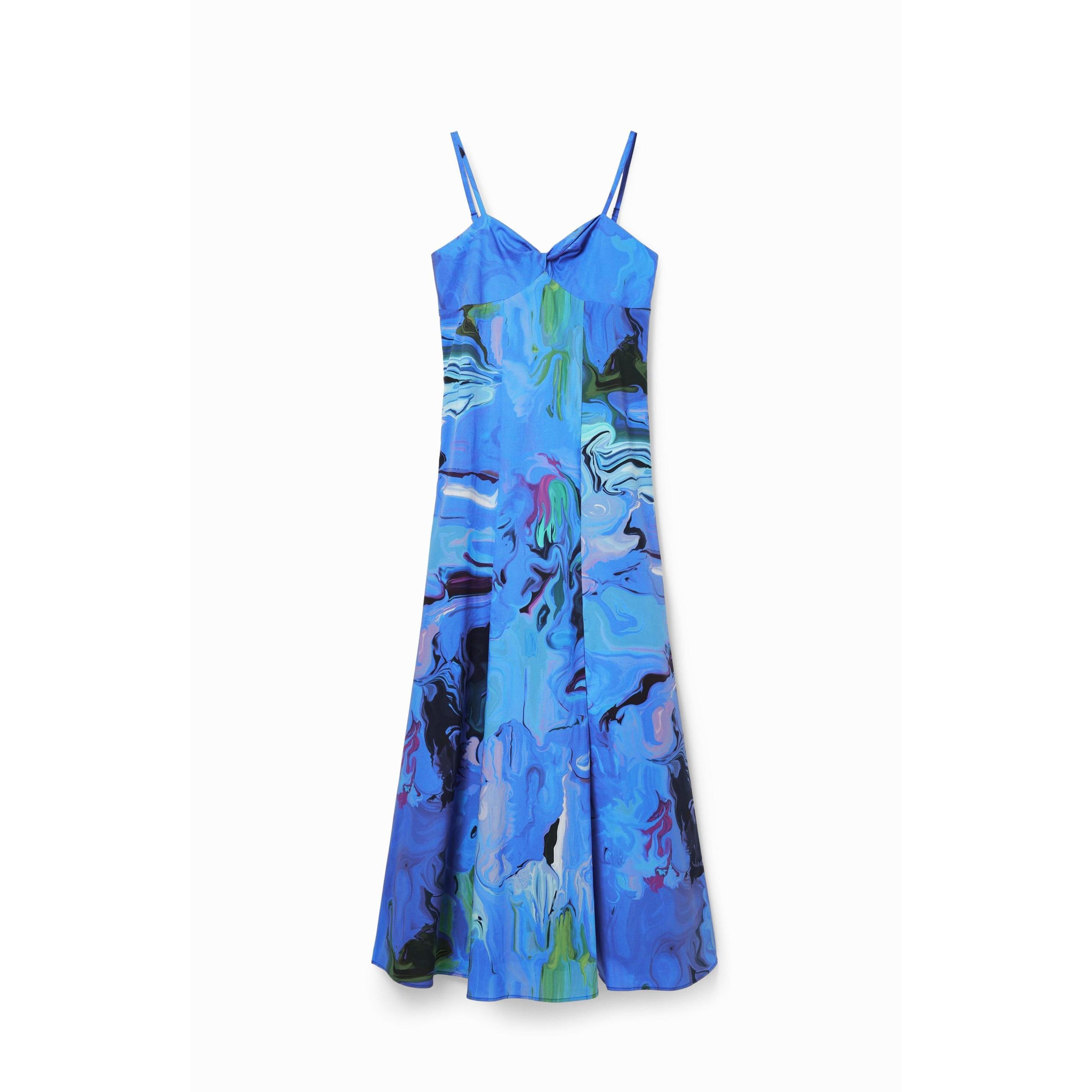 Desigual, Damen, Kleider, kleid lacroix, Blau, (XL)