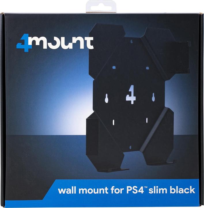 Produktbild 4Mount Wall Mount For Ps4 Slim Black - Bundle (PS4)