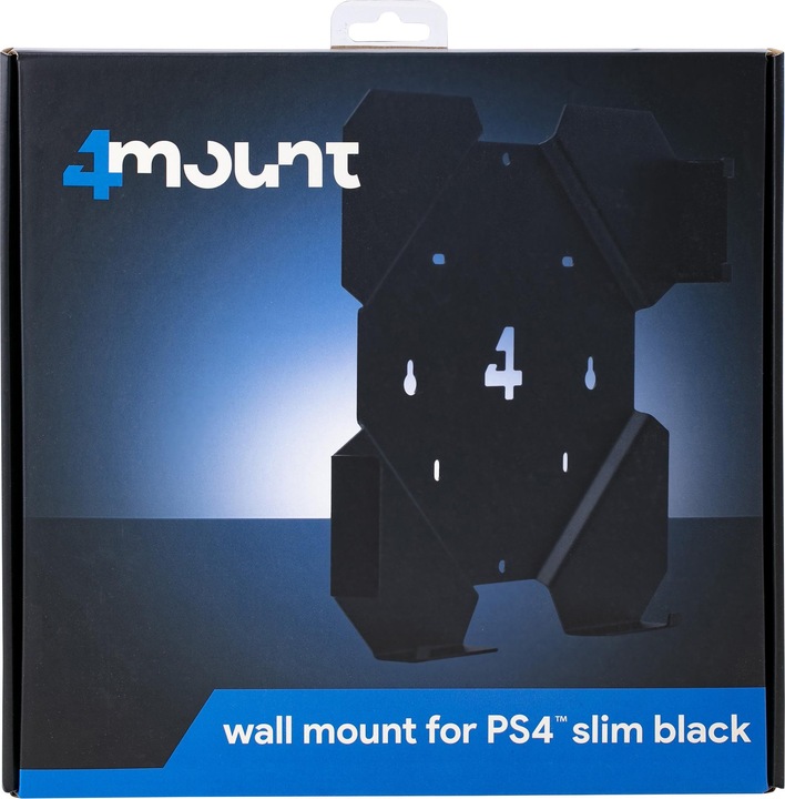 Actual product image 4Mount Wall Mount For Ps4 Slim Black - Bundle (PS4)