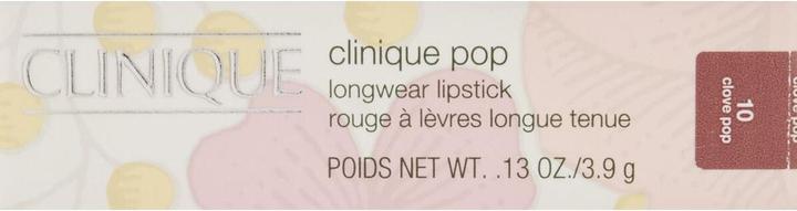 Actual product image Clinique Pop Longwear Lipstick Matte Clove Pop