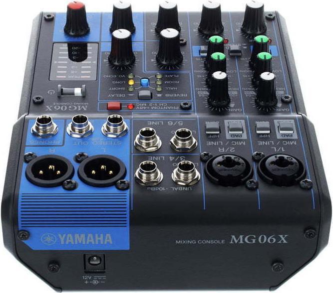 Actual product image Yamaha MG06X (Studio- and Livemixer)