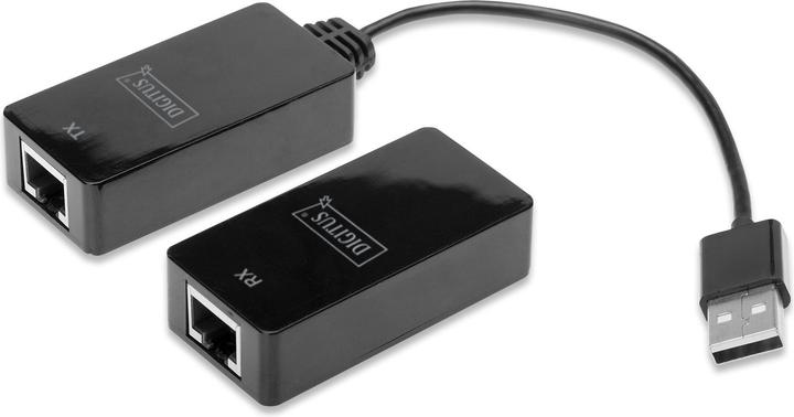 Produktbild Digitus USB Extender für CAT5e CAT6 UTP Kabel bis 45m Länge (USB, RJ45 (1x))