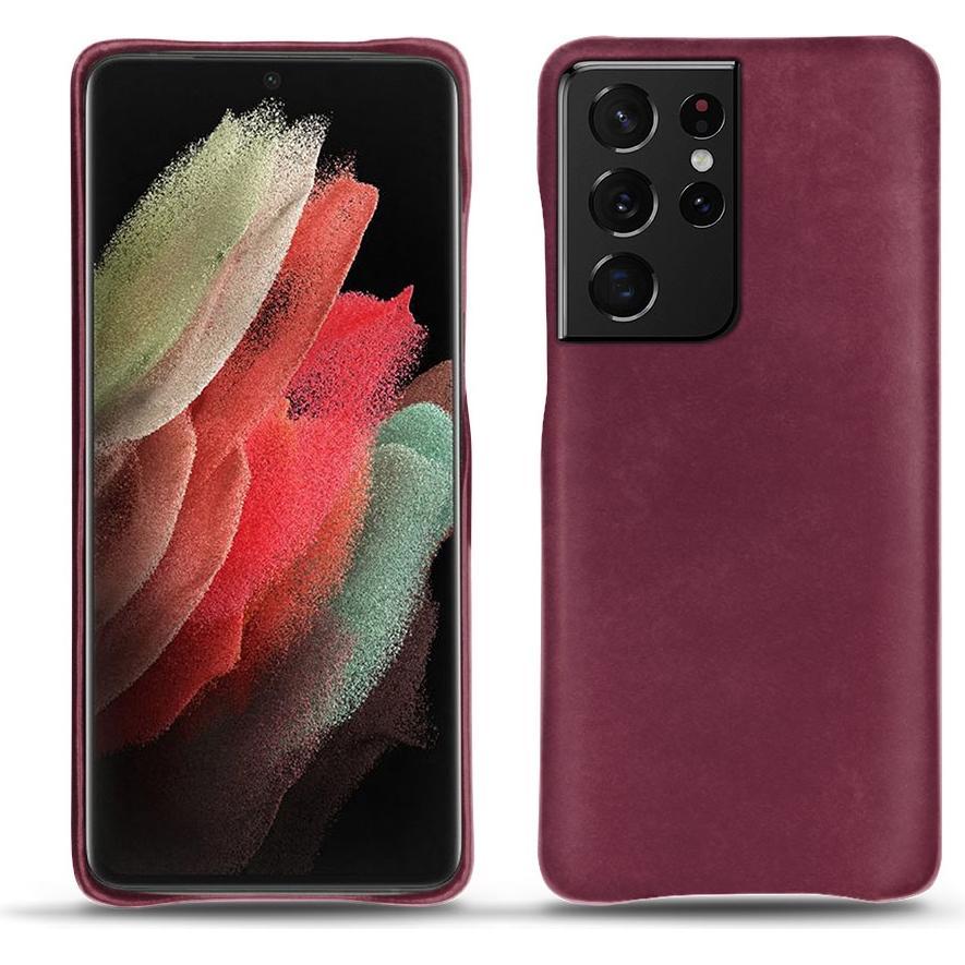 Noreve Lederschutzhülle (Samsung Galaxy S21 Ultra), Smartphone Hülle, Violett