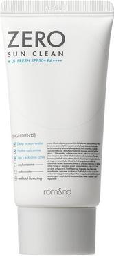Rom&Nd Zero Sun Clean SPF50+ PA++++ Daily Sunscreen 01 Fresh 50ml (Sonnencreme, 50 ml, 47.91 g)
