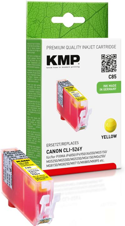 Immagine prodotto KMP C85 Cartuccia d'inchiostro giallo compatibile con Canon CLI-526 Y (Y)