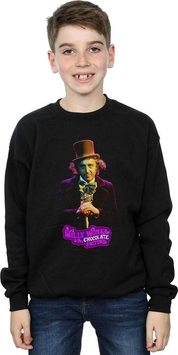 Actual product image Willy Wonka & the Chocolate Factory Boys Dark Pose Sweatshirt (116)