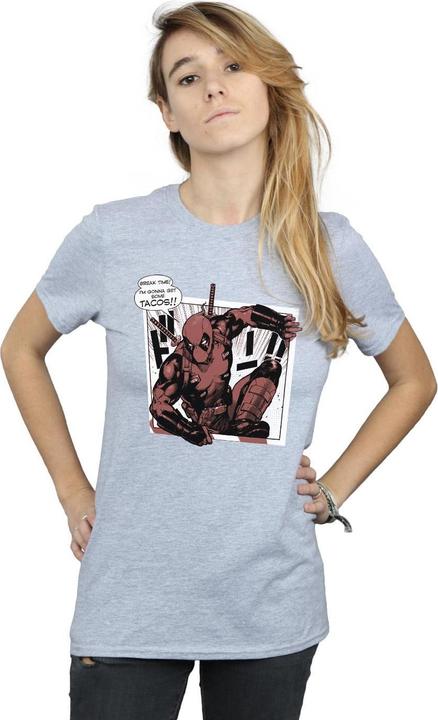 Immagine prodotto Deadpool Breaktime Tacos Maglietta Ampia Donna (XXL)