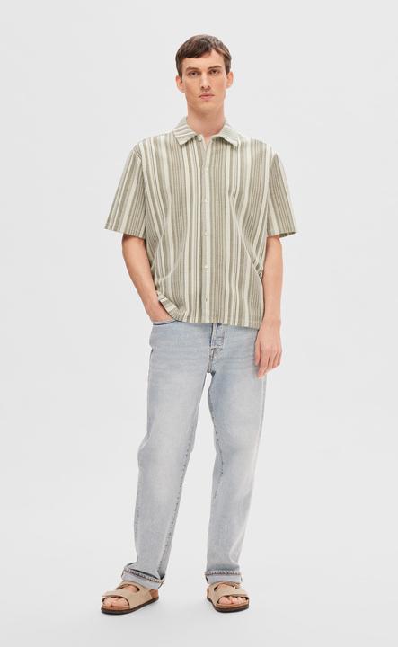 Produktbild Selected Gestreiftes Kurzarmhemd (XL)