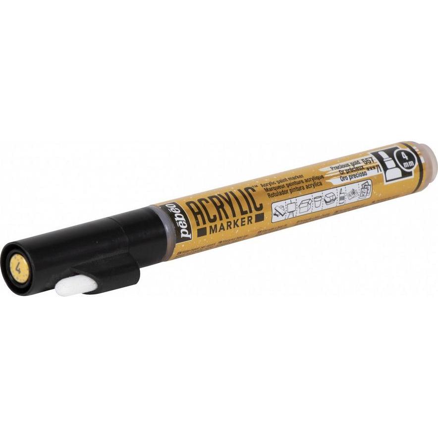 Thumbnail - Pebeo, Marker, Acrylic Marker Medium Rundspitze 4mm (Edles Gold, 4 mm)