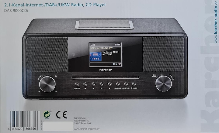 Produktbild Karcher DAB 9000CDI (Internetradio, DAB+, Bluetooth, WLAN)