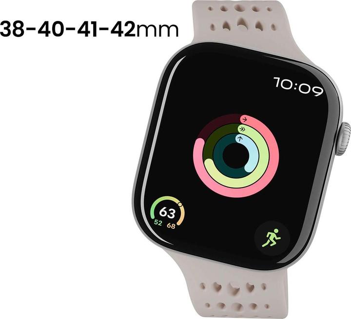 Actual product image Decoded Armband Ares O Apple Watch 38–42 mm Silikon (Silicone)