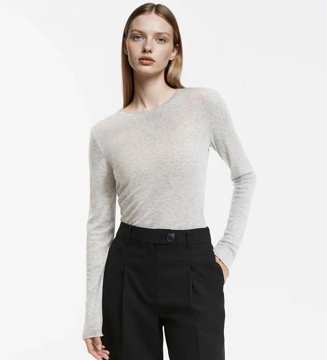 Immagine prodotto La Redoute Collections Langarm-Shirt mit rundem Ausschnitt (S)