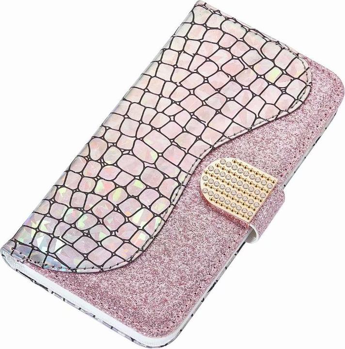 Image du produit PhoneLook Fourre Flip Croco Strass (Apple iPhone 12)