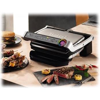Thumbnail - Tefal OptiGrill + GC7128 Kontaktgrill, Tischgrill, Schwarz
