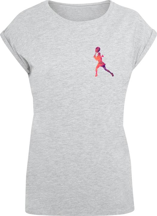 Merchcode Ladies Tennis Woman Silhouette - T-Shirt - 116709 (S)