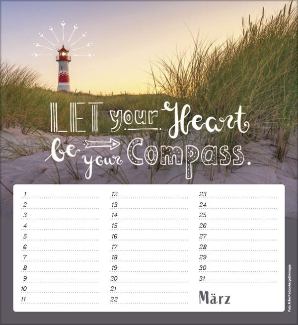 Produktbild Geburtstagskalender Im herzen barfuss