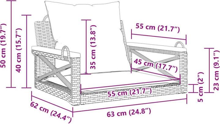 Immagine prodotto vidaXL Set da salotto da giardino da 10 pezzi con cuscini