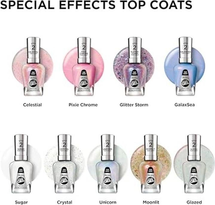 Produktbild Sally Hansen MIRACLE GEL Decklack #110 -Celestial 14,7 ml (Celestial, Gel-Effekt Nagellack, Top Coat)