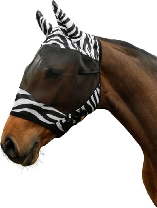 Productafbeelding Kerbl Vliegenmasker zebra incl. oorbescherming, pony
