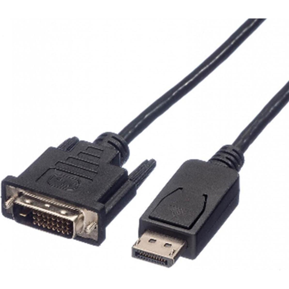 Roline Nero Displayport — Dvi (5 M), Cavo Video,