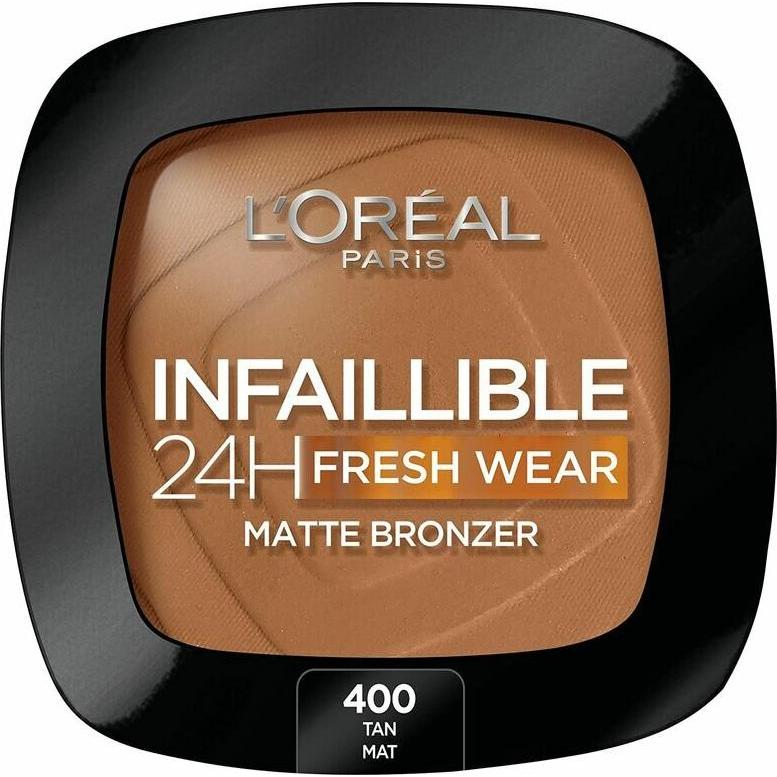 L'Oréal Paris, Highlighter + Bronzer, L’Oréal Professionnel INFAILLIBLE 24H fresh wear matte bronzer #400-tan doré 9 gr ...