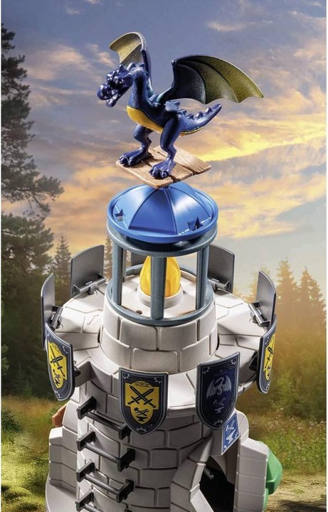 Actual product image Playmobil Knight's tower with blacksmith and dragon (71483, Playmobil Novelmore)