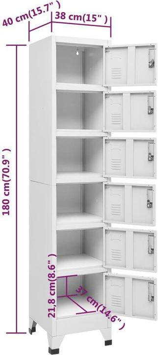 Actual product image VidaXL Archibaldo (38 x 40 x 180 cm)