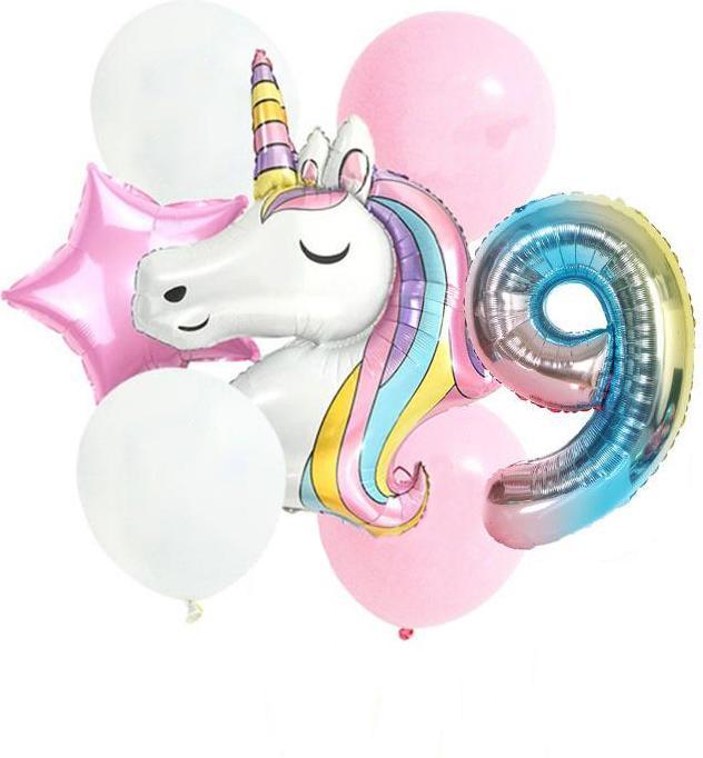Produktbild Set de ballons - Licorne - 9 (7 x)