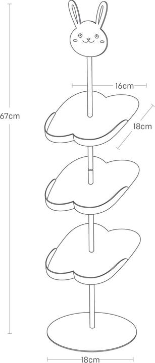 Image du produit Yamazaki Étagère à chaussures pour enfants - (16 x 18 x 67 cm)