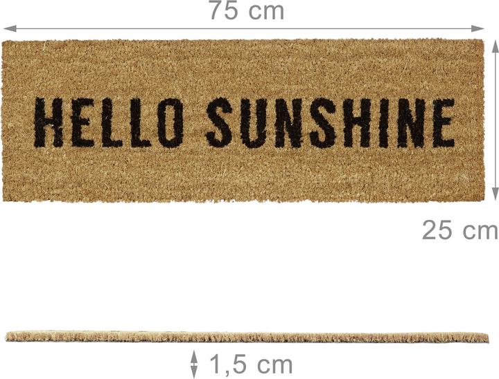 Productafbeelding Relaxdays Hallo Zonneschijn (75 x 25 x 1,5 cm)